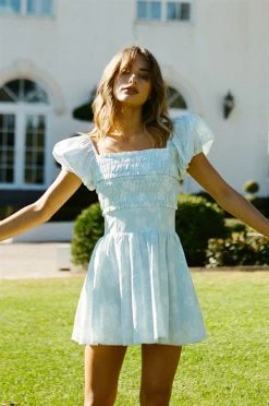 Zinnia Shirred Dress