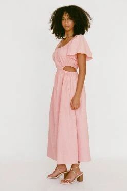 Ezzy Midi Dress - Pink -SABO™ Shop 50fd51db 8957 40d1 8e02 eebf4b914107