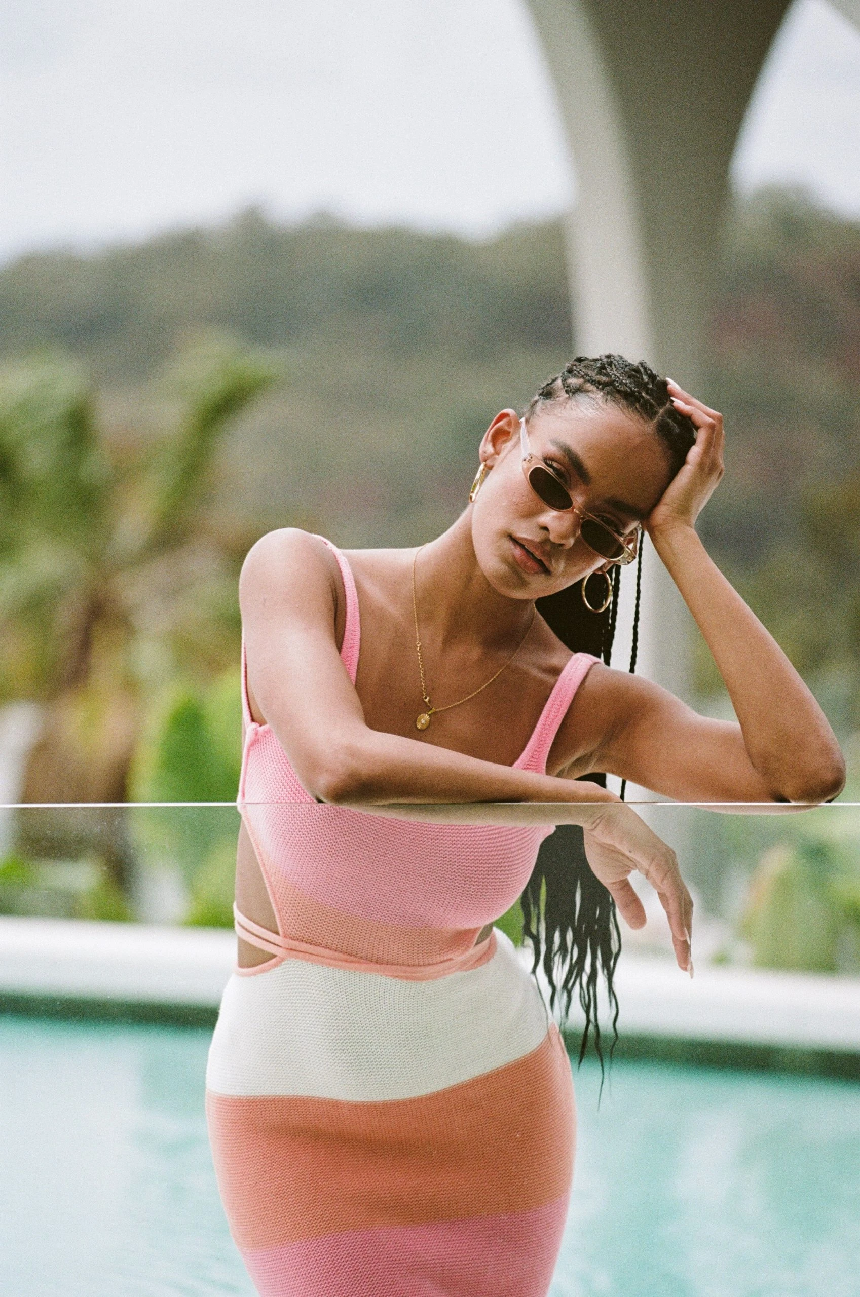 London Knit Dress - Sunset 6 London Knit Dress - Sunset - Image 4