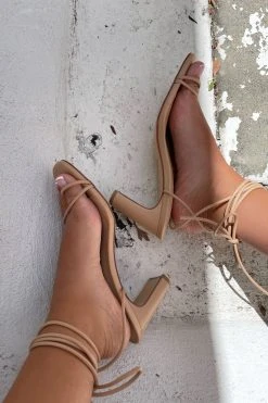 Strappy Leila Heels - Tan -SABO™ Shop 7236d276 3335 43a5 8658 d5c237fcb46f
