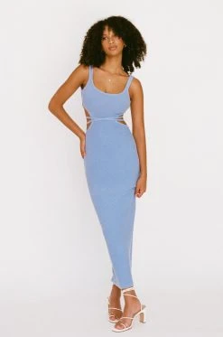 London Knit Dress - Azure -SABO™ Shop 798684d8 0f7c 494a 8dc7 7e3a2cb1b528