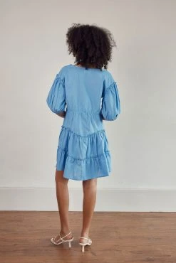 Tarelle Dress - Sky Blue -SABO™ Shop 86b2e6b4 376a 4dfe 9329 383082c4a992