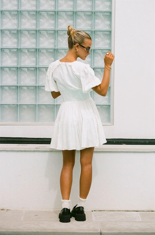 Santana Dress - White 8 Santana Dress - White - Image 6