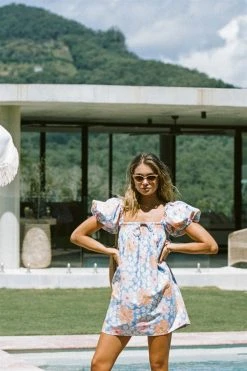 Bambina Dress - Sky Floral -SABO™ Shop d286c6b7 e92d 4997 980e f04cad0dd9dc