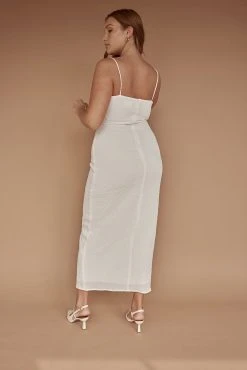 Charlina Midi Dress - White -SABO™ Shop dac8502e 21fb 45e0 ad1c a3c4e6b70807