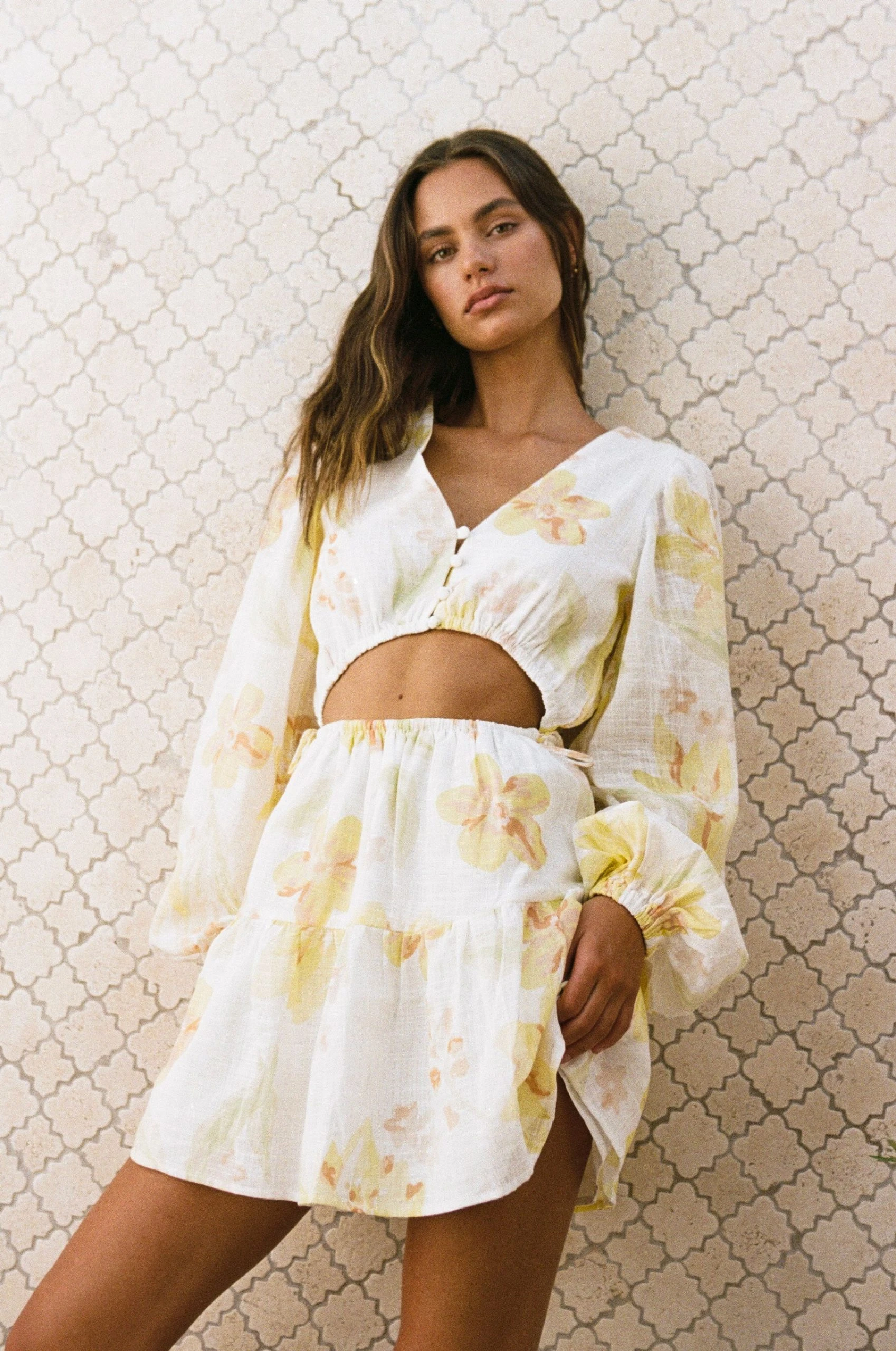 Emmaline Dress - Lemon Bouquet 5 Emmaline Dress - Lemon Bouquet - Image 3