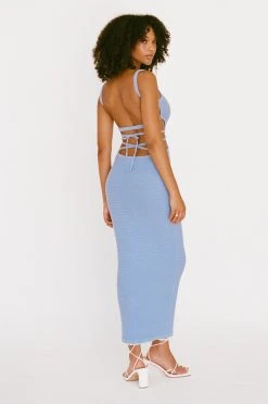 London Knit Dress - Azure -SABO™ Shop f70132e4 fc96 43f1 ad92 ad3232de313d