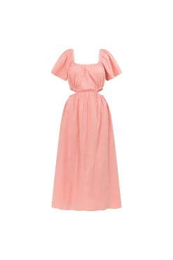 Ezzy Midi Dress - Pink -SABO™ Shop ffaba495 e6f2 43a6 9274 c85505babdd7